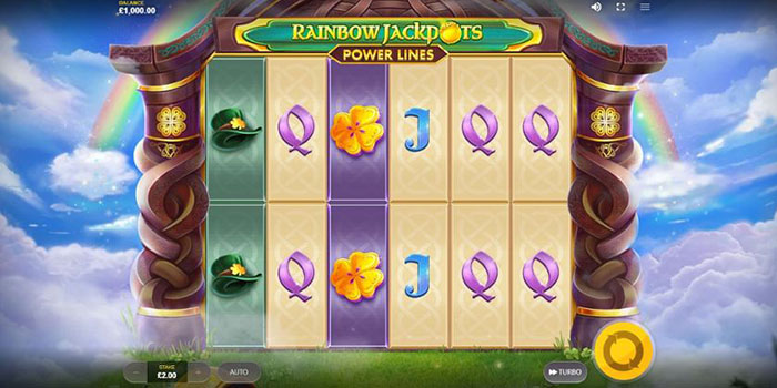Rainbow Jackpots Power Lines by Red Tiger Gaming