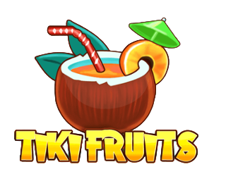 Red Tiger - Tiki Fruits slot logo - Play.co.za