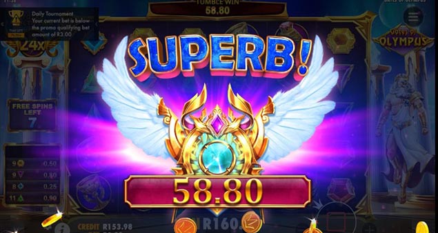 Gates of Olympus by Pragmatic Play Sensational Win - Play.co.za