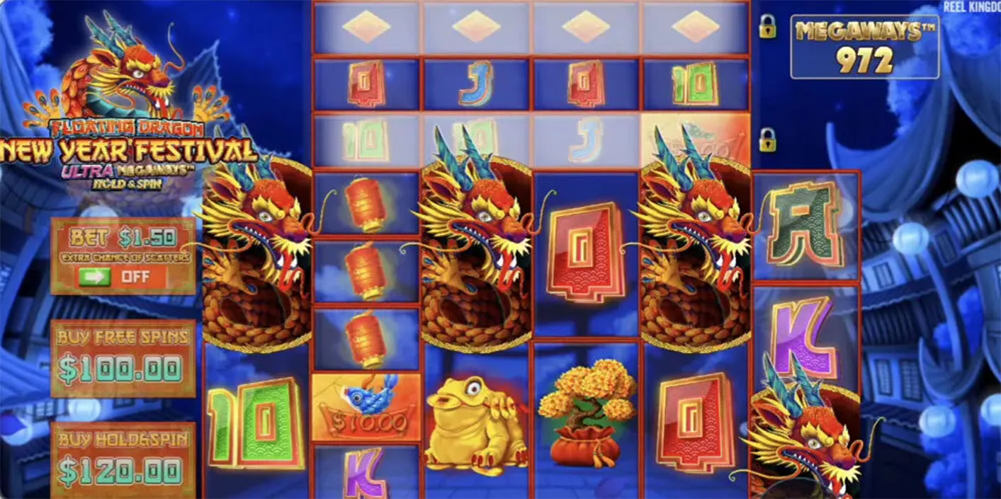 Pragmatic Play - Floating Dragon New Year Festival Ultra Megaways™ Hold & Spin slot game