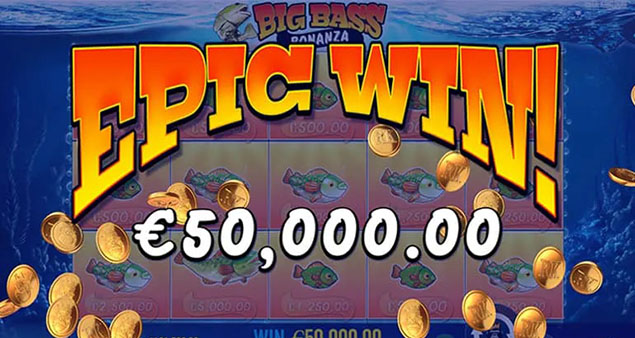 Pragmatic Play - Big Bass Bonanza™ - mega win - Play.co.za