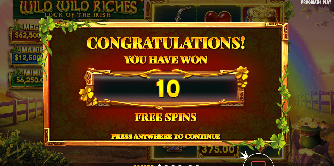 Pragmatic Play - Wild Wild Riches™ free spins - Play.co.za