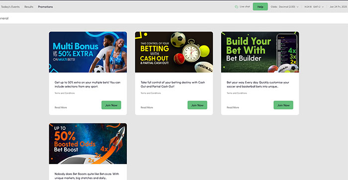 Bet.co.za Promotions