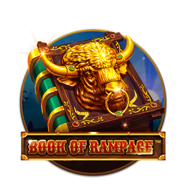 Spinomenal - Book Of Rampage™ slot logo - Play.co.za