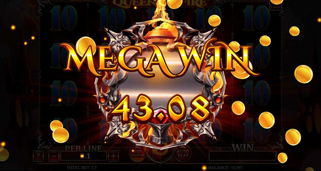 Spinomenal - Queen Of Fire Mega Win - Play.co.za