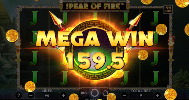 Spinomenal - Spear Of Fire™ Mega Win - Play.co.za