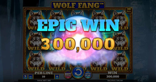 Spinomenal - Wolf Fang Epic Win - Play.co.za