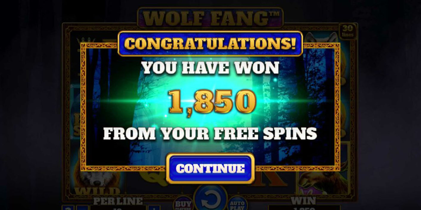 Spinomenal - Wolf Fang Free Spins - Play.co.za