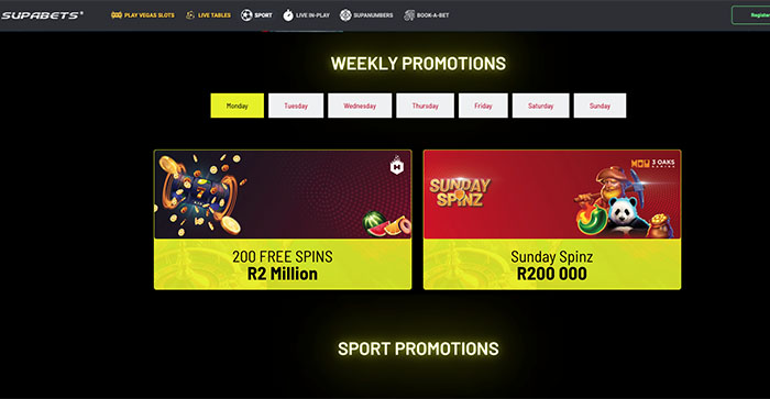 Supabets Promotions