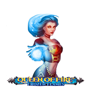 Spinomenal - Queen Of Fire™ Frozen Flames slot logo Play.co.za