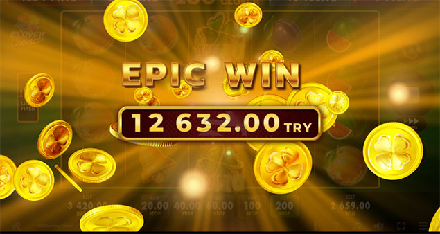 EGT DIGITAL - 100 Burning Clover Epic Win - Play.co.za