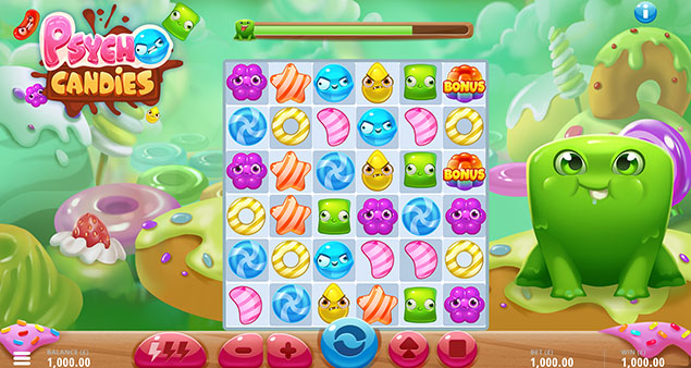G. GAMES - Psycho Candies Slot Green Boss - Play.co.za