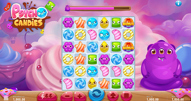 G. GAMES - Psycho Candies Slot Purple Boss - Play.co.za