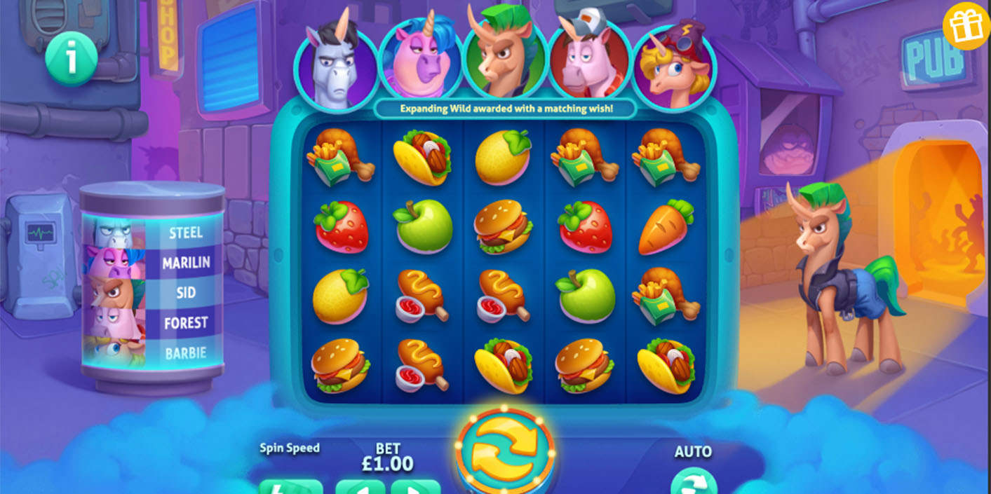 G. GAMES - Vomiting Unicorns slot game - Play.co.za