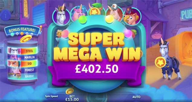 G. GAMES - Vomiting Unicorns slot super mega win - Play.co.za