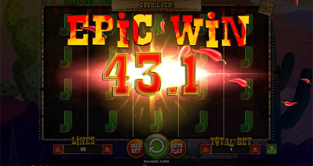 Spinomenal - 100 Lucky Chilies Epic Win - Play.co.za