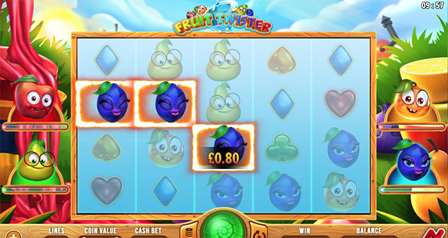 NETGAMING - Fruit Twister Blueberry win - Play.co.za