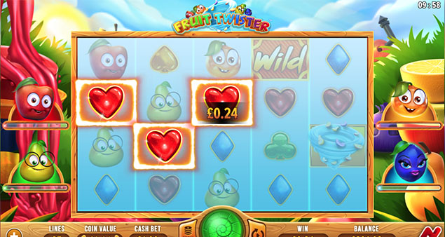 NETGAMING - Fruit Twister Heart win - Play.co.za