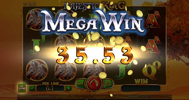 Spinomenal - Majestic King Mega Win - Play.co.za