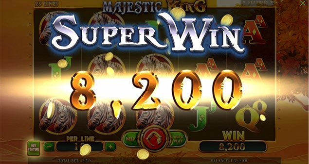 Spinomenal - Majestic King Super Win - Play.co.za