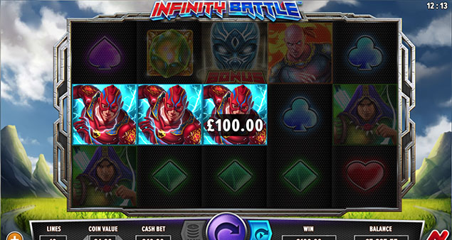 NETGAMING - Infinity Battle slot win 3 - Play.co.za