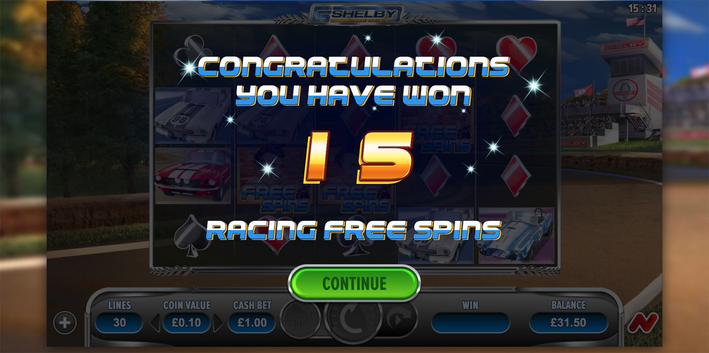 NETGAMING - Shelby Free Spins - Play.co.za