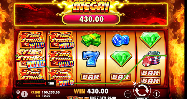 Pragmatic Play - Fire Strike Mega Win - Play.co.za