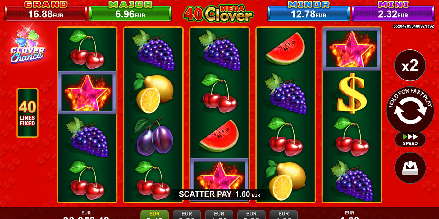 EGT DIGITAL - 40 Mega Clover slot game - Play.co.za