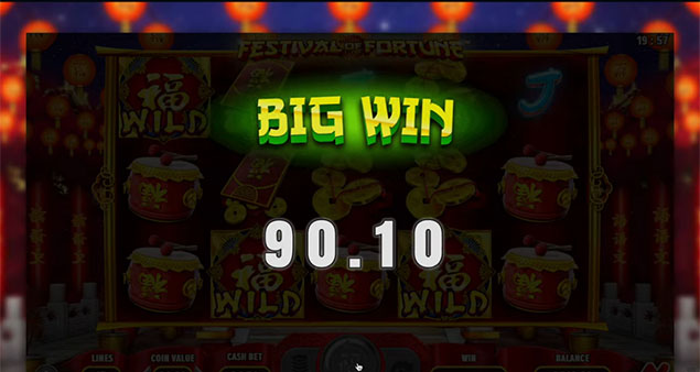 NETGAMING - Festival of Fortune slot Big Win - Play.co.za