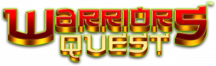 NETGAMING - Warriors Quest slot logo - Play.co.za