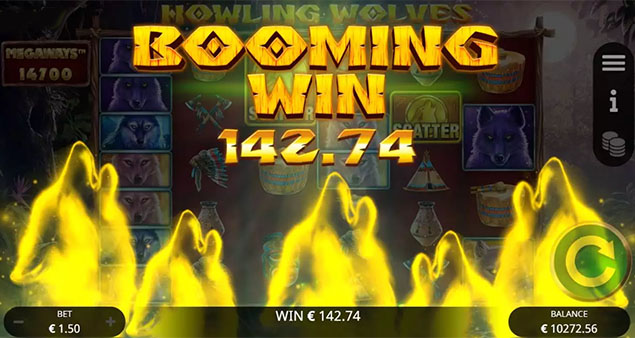 Booming Games - Howling Wolves Megaways Booming Win - Play.co.za
