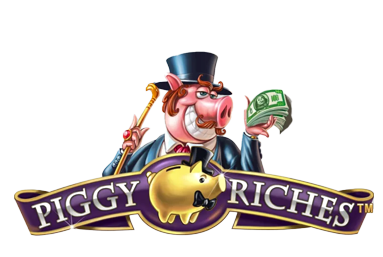 NETENT - Piggy Riches slot logo - Play.co.za