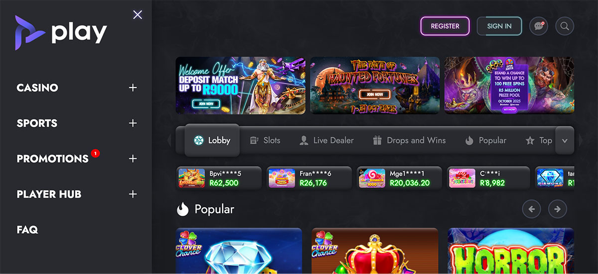 Free Spins No Deposit on Play.co.za