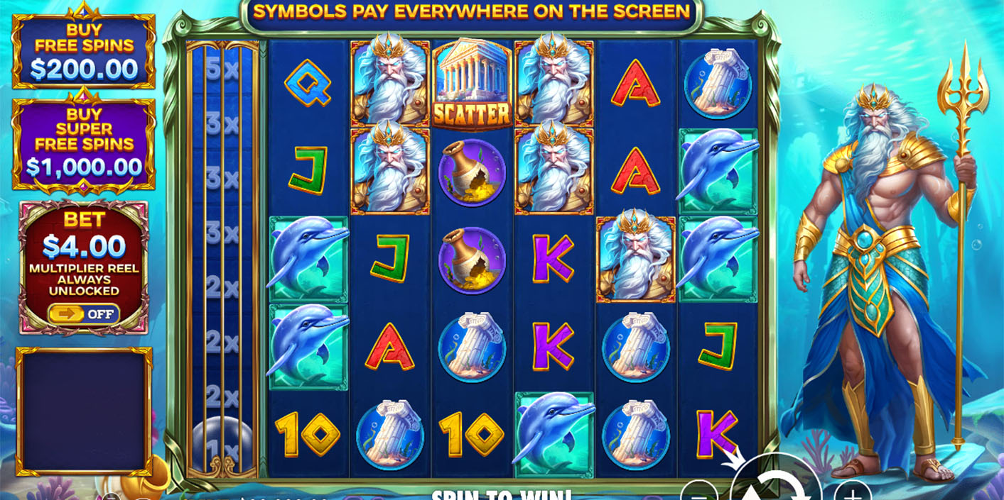 Pragmatic Play - Waves of Poseidon slot gameplay - Play.co.za