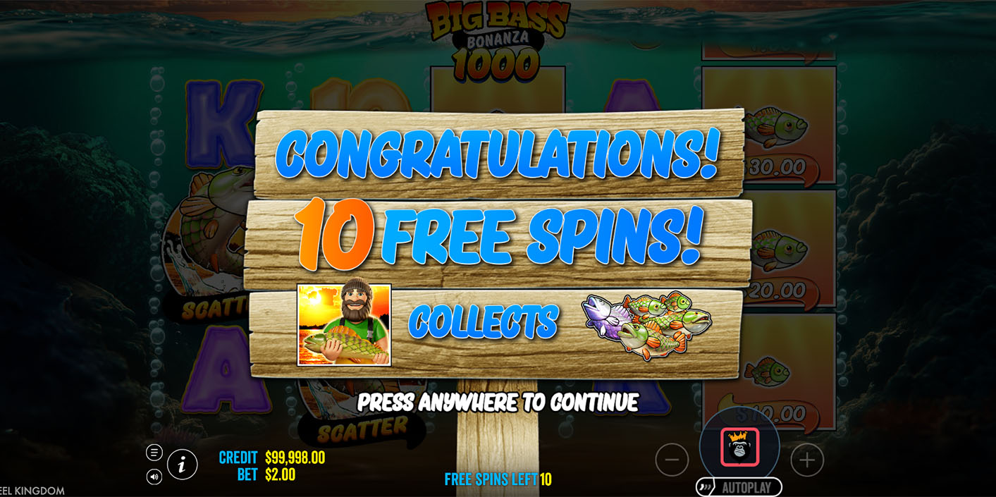 Pragmatic Play - Big Bass Bonanza 1000 Free Spins - Play.co.za