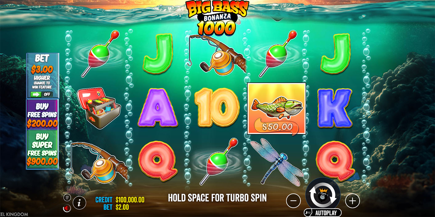 Pragmatic Play - Big Bass Bonanza 1000 slot gameplay - Play.co.za
