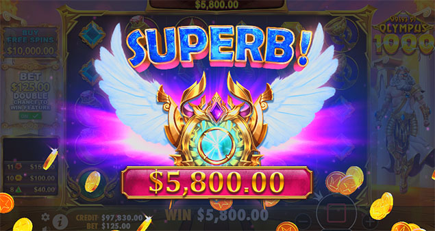 Pragmatic Play - Gates of Olympus 1000 Superb Win - Play.co.za