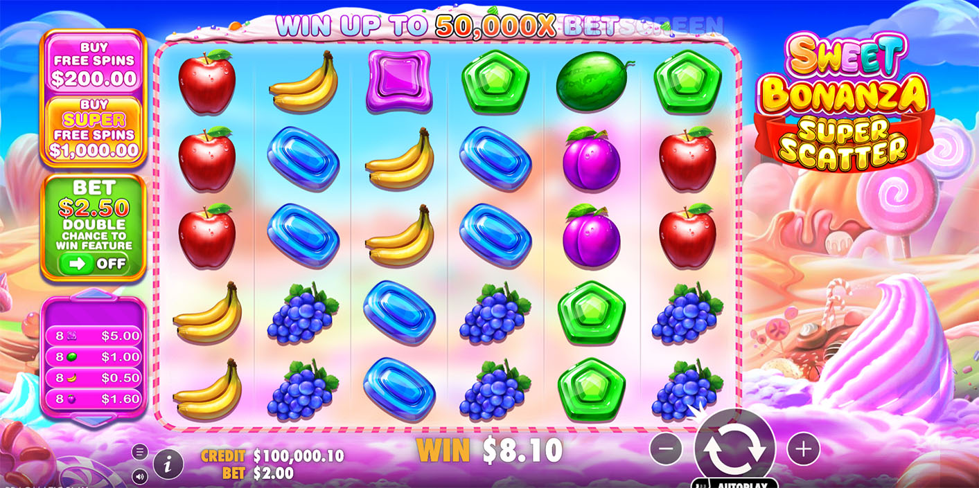 Pragmatic Play - Sweet Bonanza Super Scatter Slot Gameplay - Play.co.za