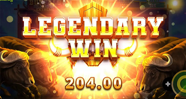 Booming Games - Buffalo Hold and Win Extreme 10,000 Legendary Win - Play.co.za