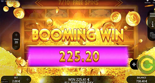 Booming Games - Gold Gold Gold 5000 Booming Win - Play.co.za