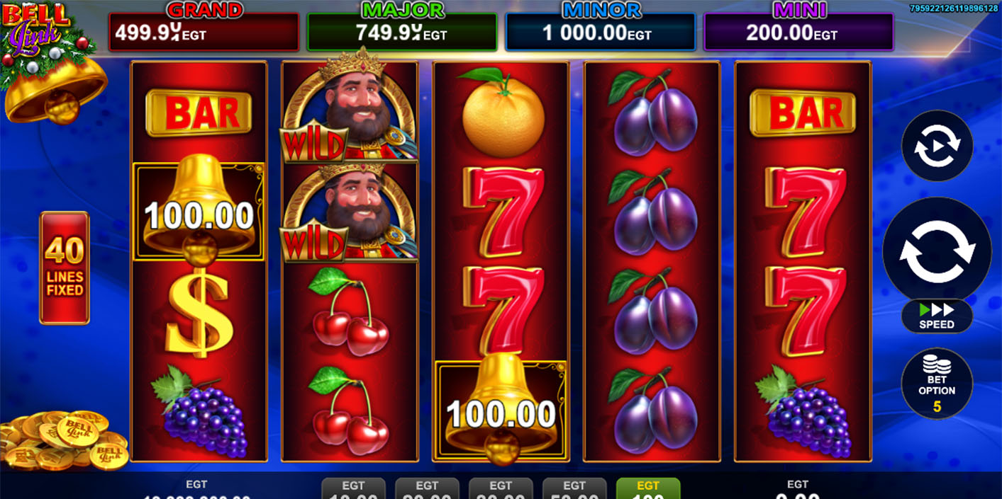 EGT Digital - 40 Lucky King Extreme Bell Link - Play.co.za