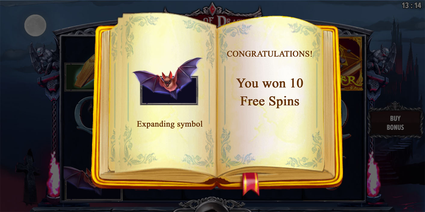 Netgaming - Book of Dracula Free Spins - Play.co.za