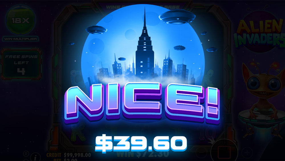 Pragmatic Play - Alien Invaders Nice Win - Play.co.za