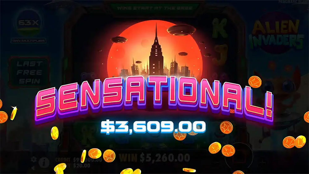 Pragmatic Play - Alien Invaders Sensational Win - Play.co.za