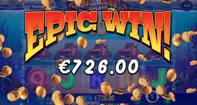Pragmatic Play - Big Bass Splash Epic Win - Play.co.za