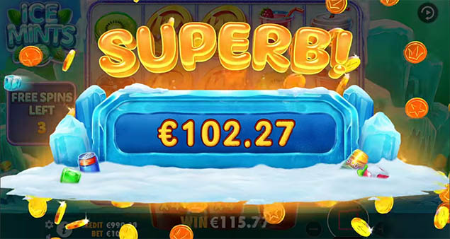 Pragmatic Play - Ice Mints Superb Win - Play.co.za