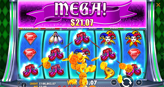 Pragmatic Play - Joker's Jewel Cash Mega Win - Play.co.za.