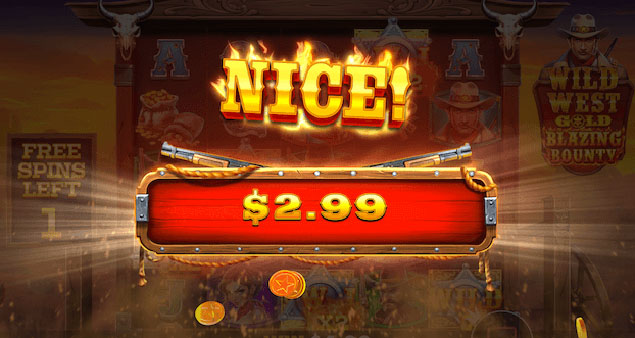 Pragmatic Play - Wild West Gold Blazing Bounty Nice Win - Play.co.za