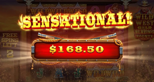 Pragmatic Play - Wild West Gold Blazing Bounty Sensational Win - Play.co.za