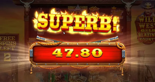 Pragmatic Play - Wild West Gold Blazing Bounty Superb Win - Play.co.za